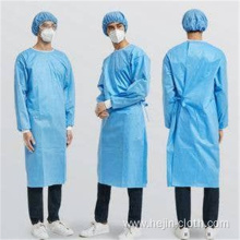 PE film disposable isolation gown